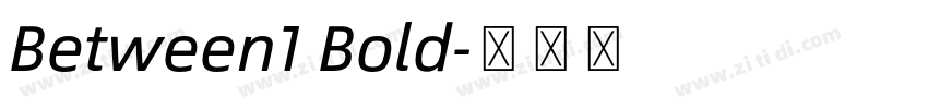 Between1 Bold字体转换